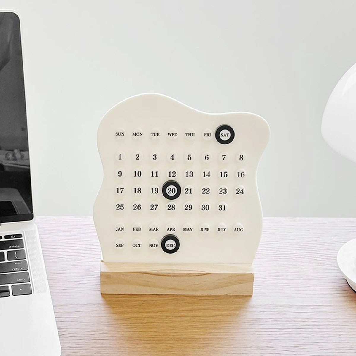 Wooden Perpetual Dot Calendar