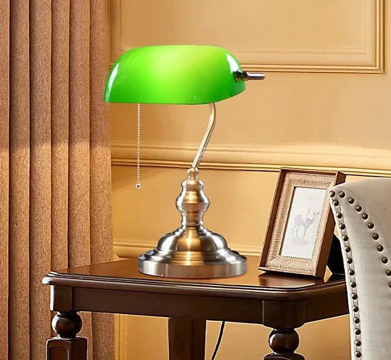 Retro Banker's Table Lamp