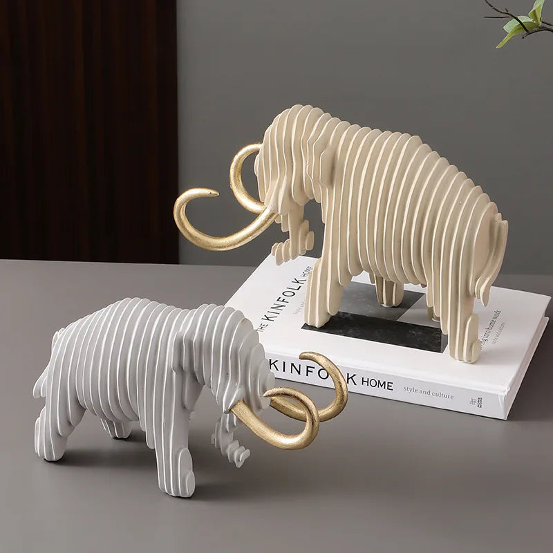 Abstract Geometric Animal Sculptures