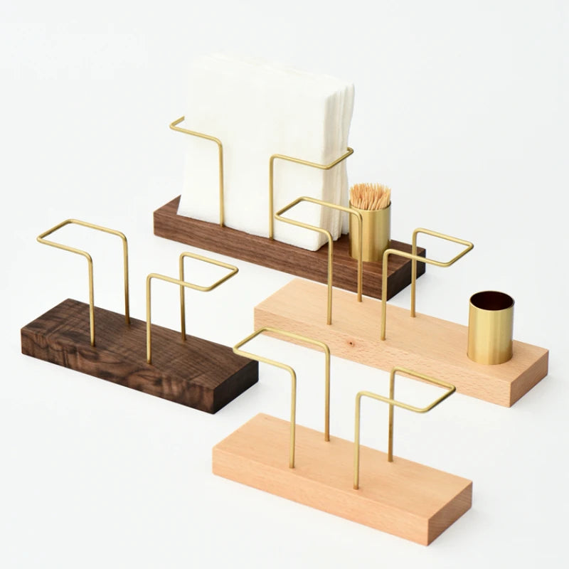 Modern Wooden Napkin Holder