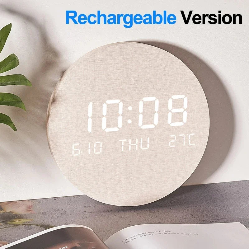 AuraSphere LED Digital Wall Clock