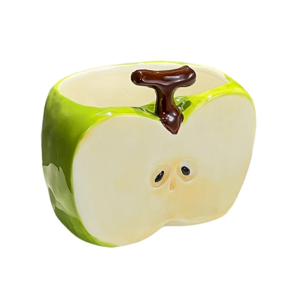 Creative Fruit-Shaped Ceramic Toothbrush Holder
