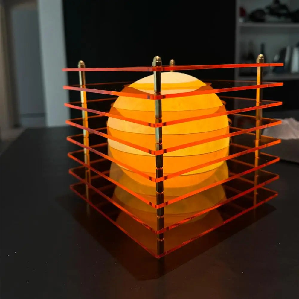 DIY 16-Color Rechargeable Acrylic Mood Lamp
