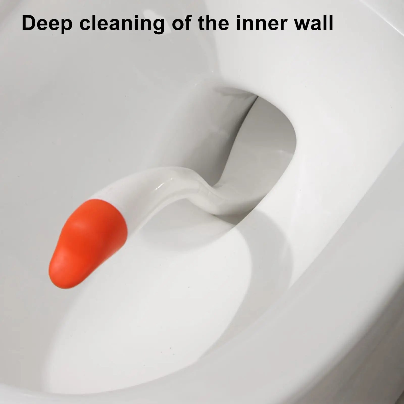 Elegant Swan-Shaped Toilet Brush & Holder Set