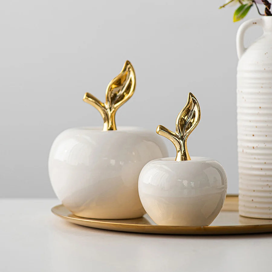 Ceramic Apple Figurine