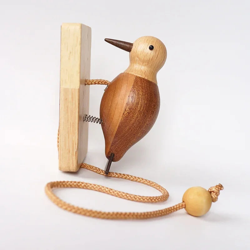 Wooden Woodpecker Door Knocker