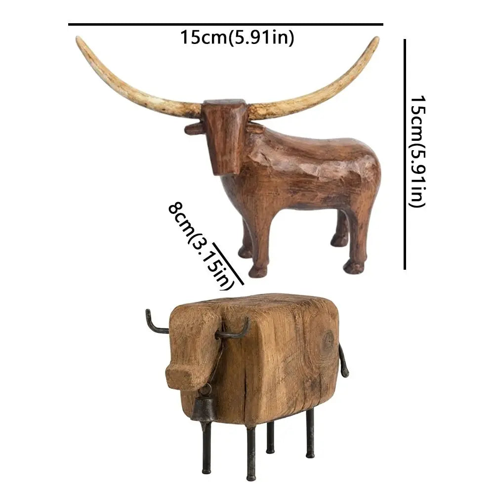 Rustic Western Animal Figurine – Cow or Sheep