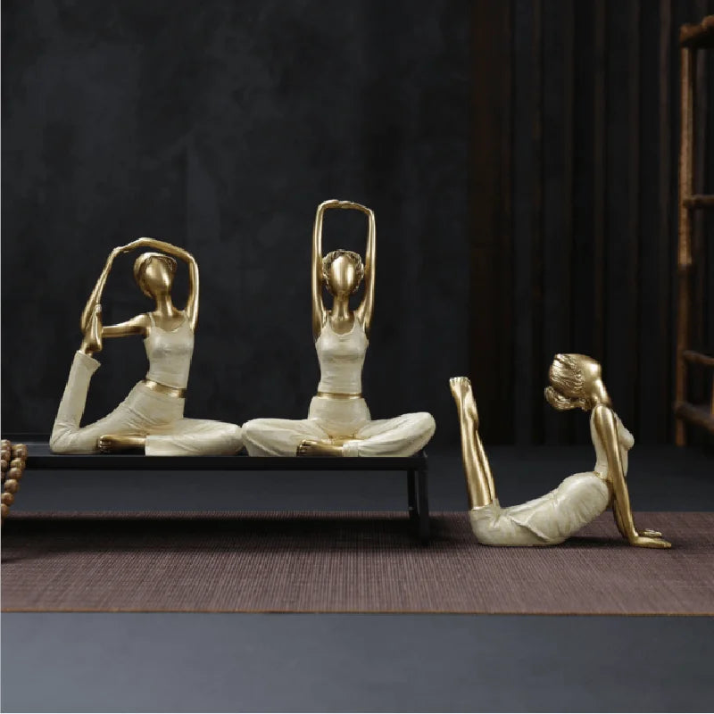 Artistic Yoga Pose Figurine Collection