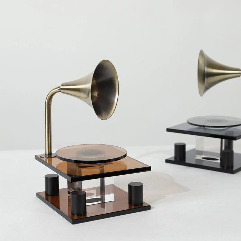 Decorative Jukebox Crystal Ornament Modern Desk Sculpture