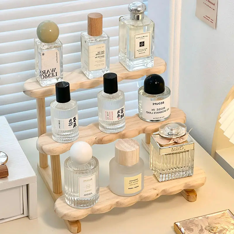 Wooden Perfume Display Rack