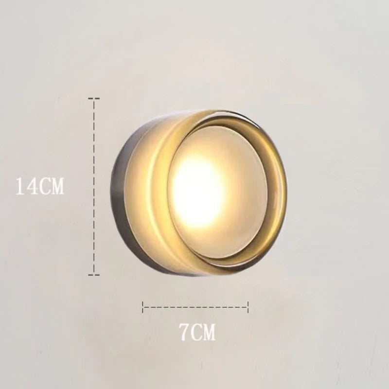 Modern Round 3-Color LED Wall Sconce