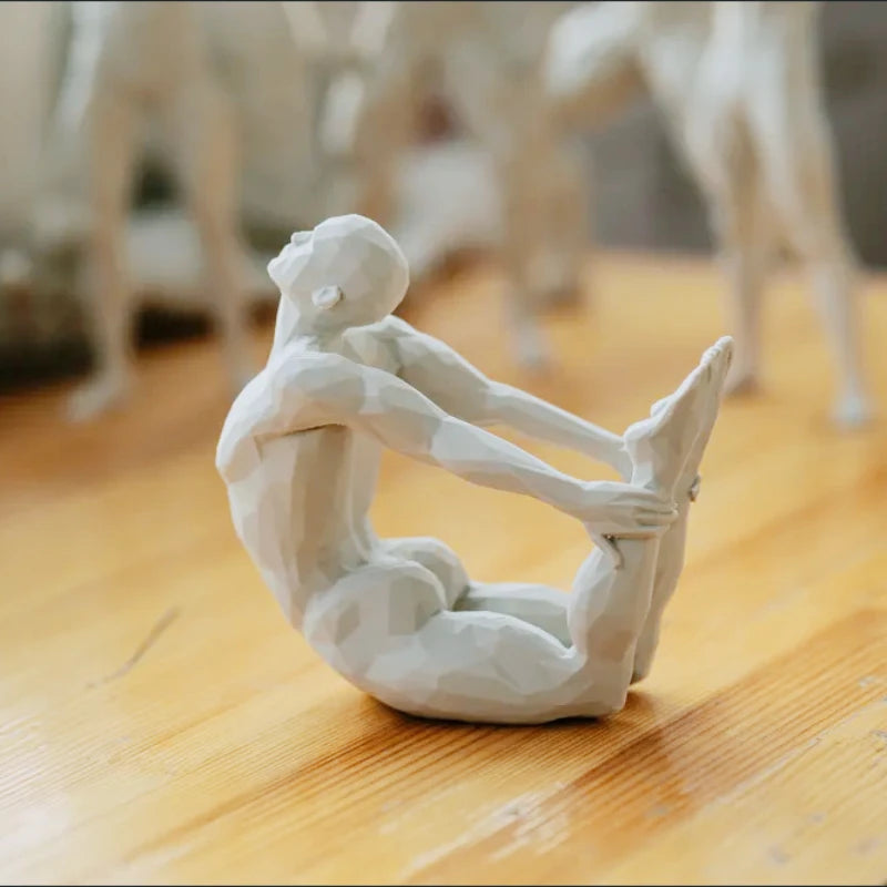 Minimalist 3D Printed Yoga Pose Figurine