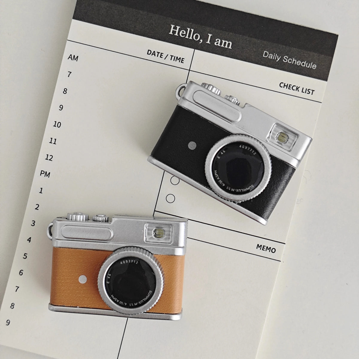 Miniature Camera & Lamp Light-Up Fridge Magnets