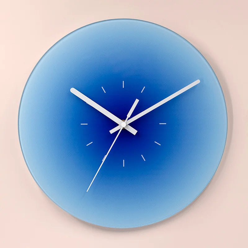 Sunset Gradient Glass Wall Clock