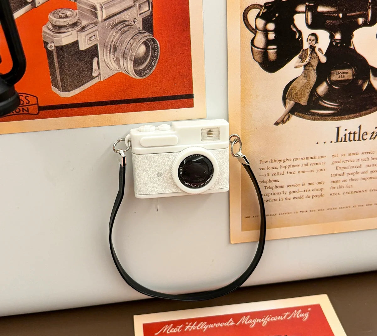 Miniature Camera & Lamp Light-Up Fridge Magnets