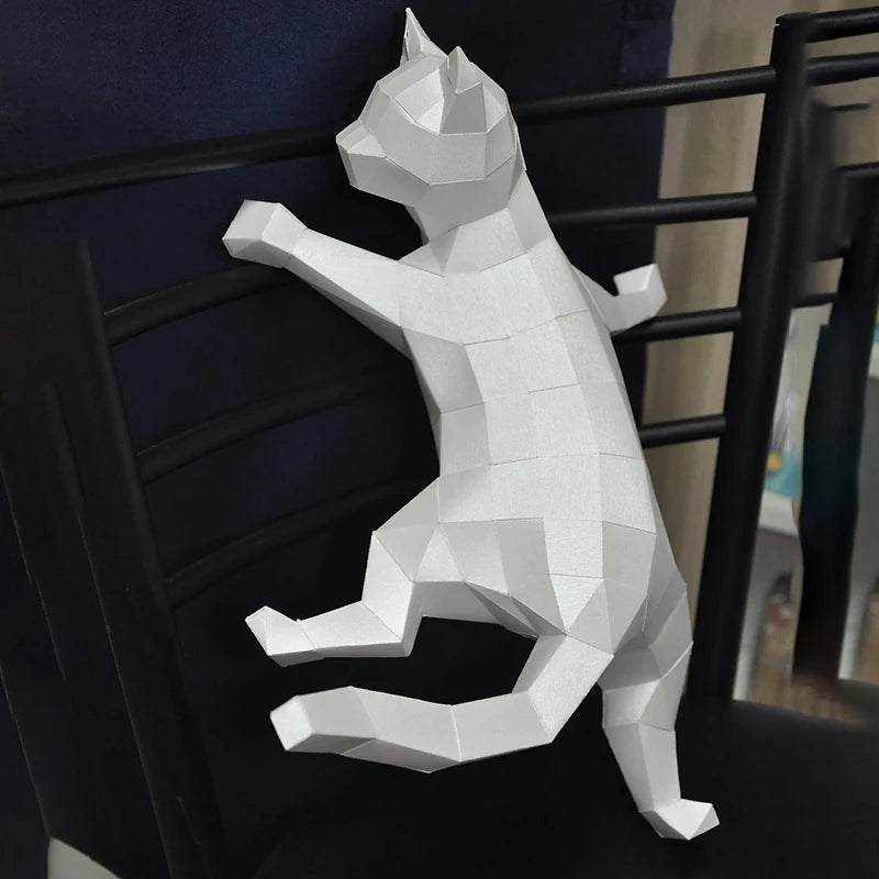 The Papercraft Purr-fection" 3D Cat Model Kit