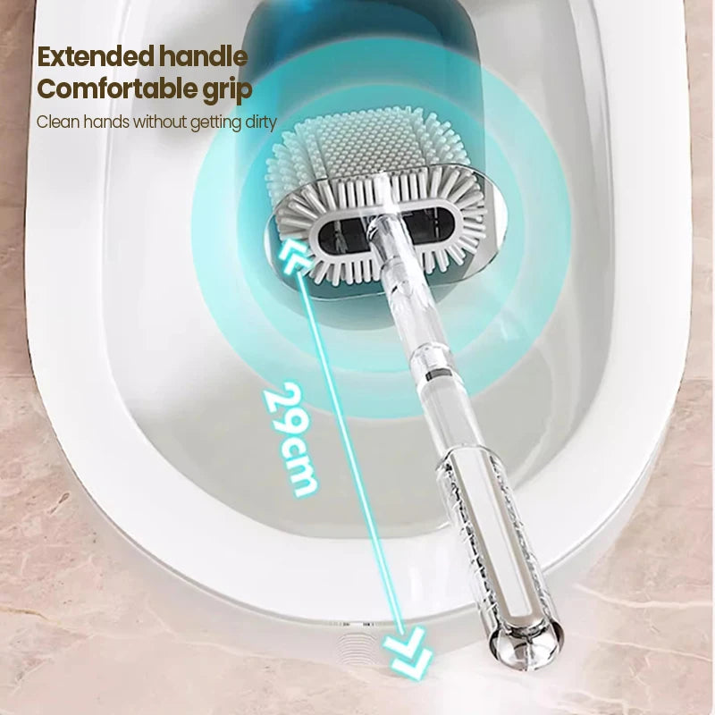 Wall Mounted Glacier Toilet Brush