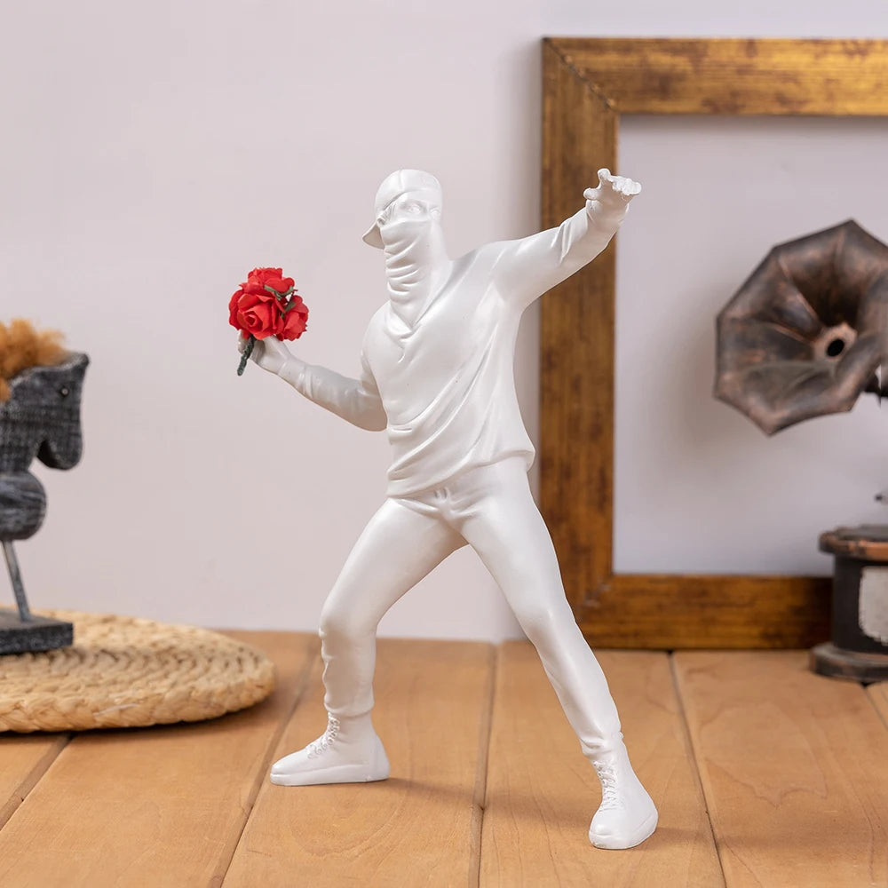 Modern Flower Thrower Statue