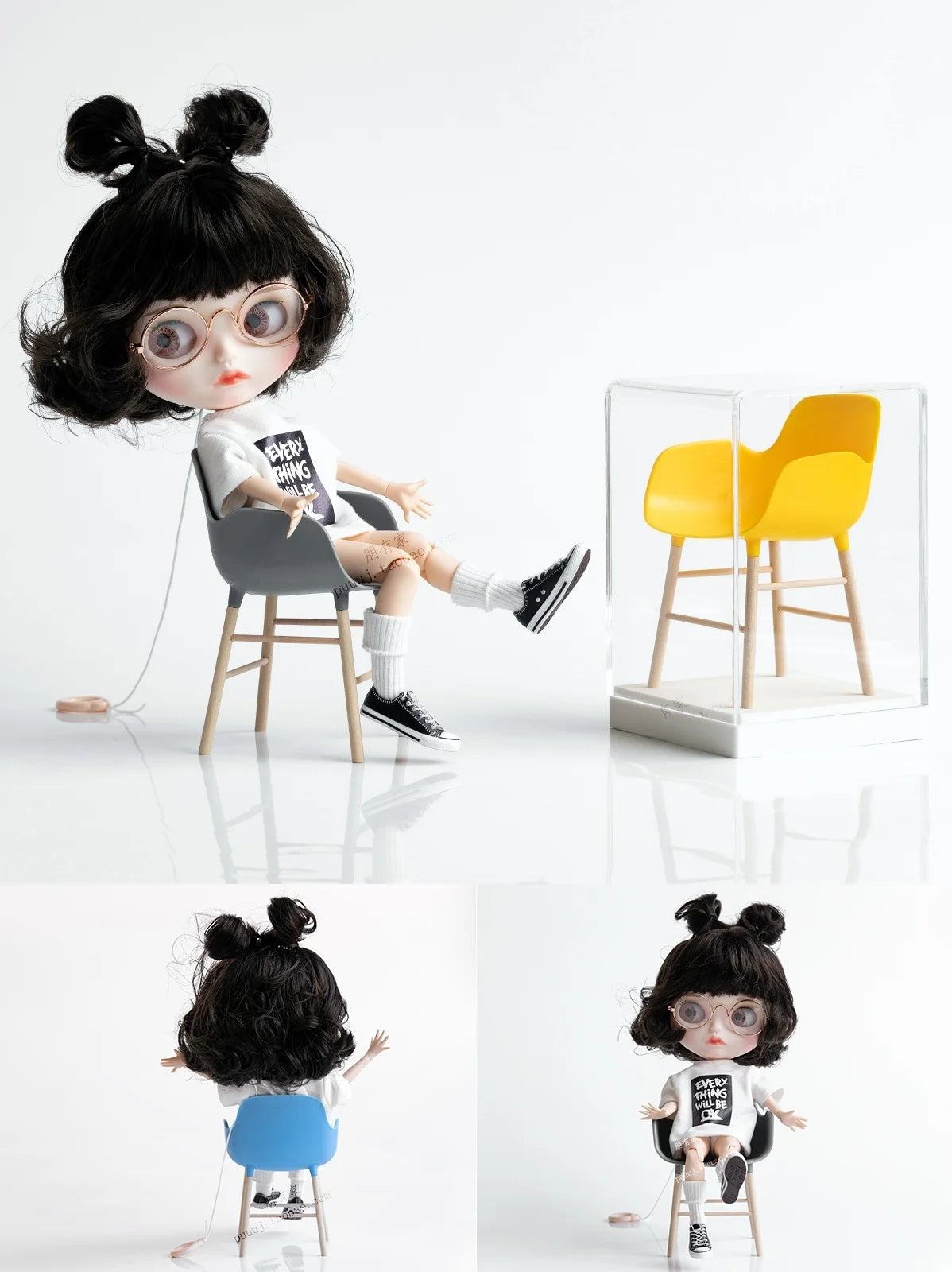Miniature Decorative Chair for Dollhouses and Scene Styling