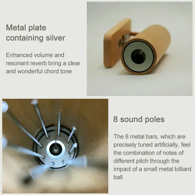 432Hz Musical Chord Wooden Doorbell Chime