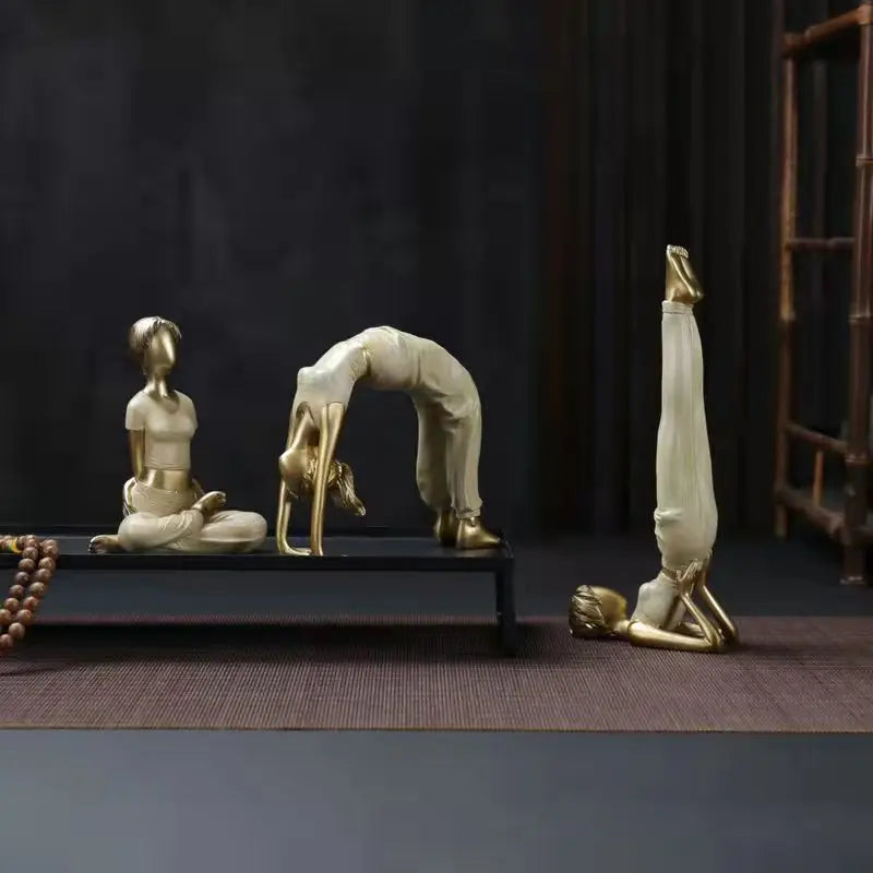 Artistic Yoga Pose Figurine Collection