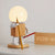 Nordic Wooden Robot Table Lamp