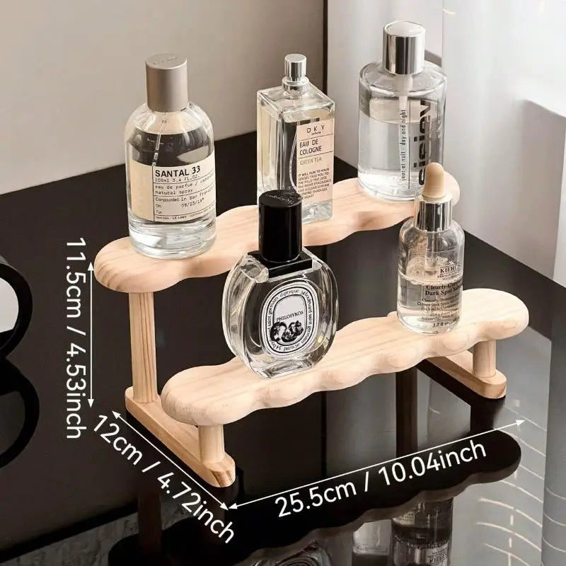 Wooden Perfume Display Rack
