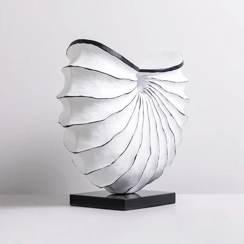 Fan Made Shape Abstract Fan Shaped Metal Sculpture - Ikorii