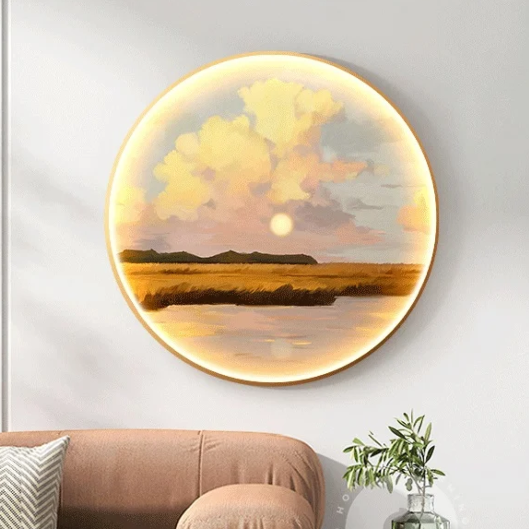 Indoor Landscape Painting Wall Lamp
