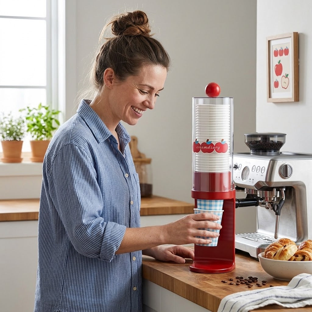 Pull-Type Disposable Cup Dispenser