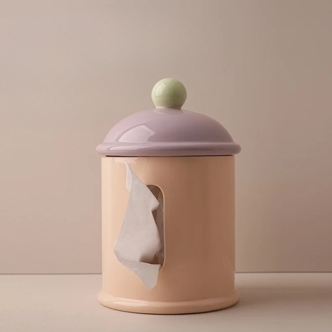 Dopamine Ceramic Dental floss tube & Accessory Holder