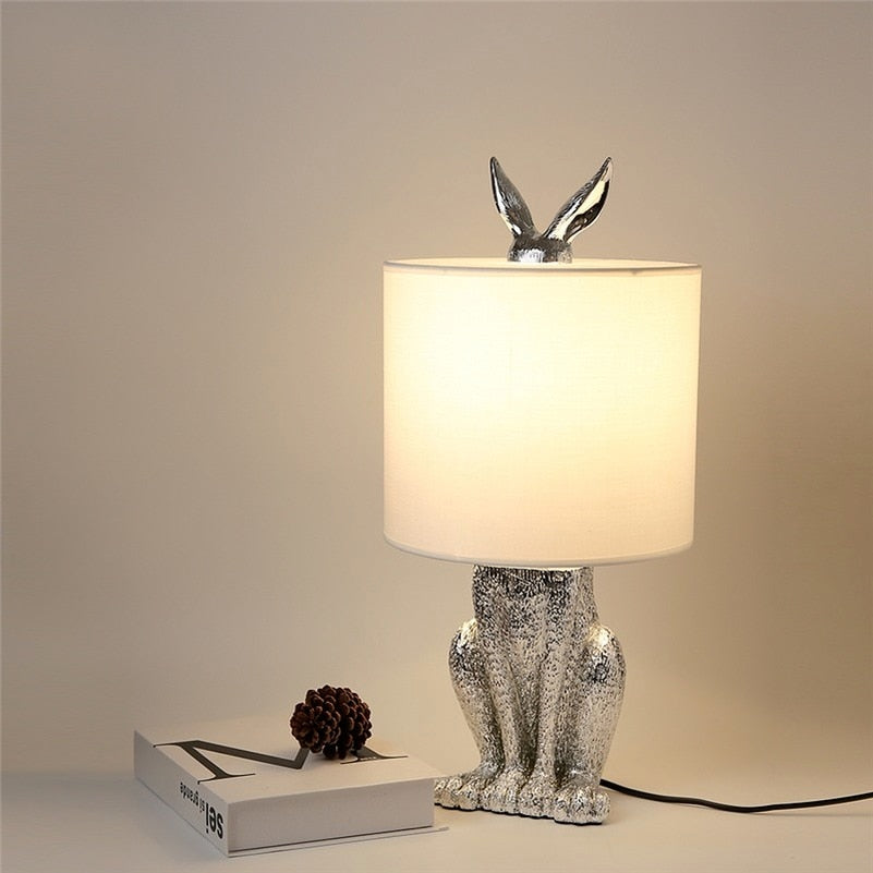 A Discreet Rabbit Table Lamp