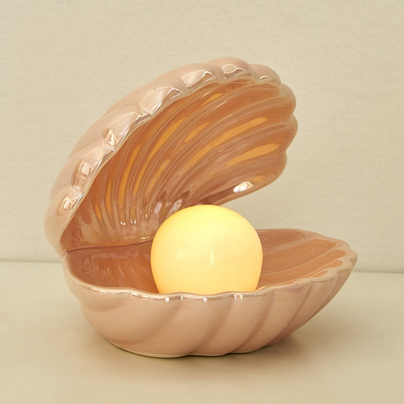Ceramic Shell Table Lamp