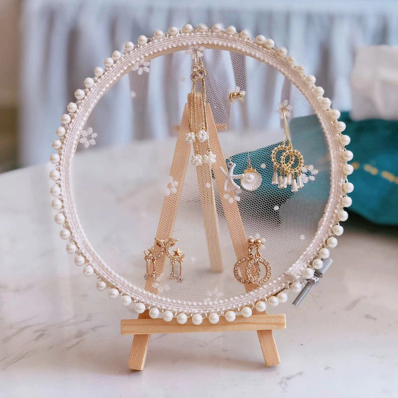 Jewelry Holder for Long Earrings, Hoops and Bracelet Storage