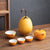 Orange Shape Portable Teapot Set