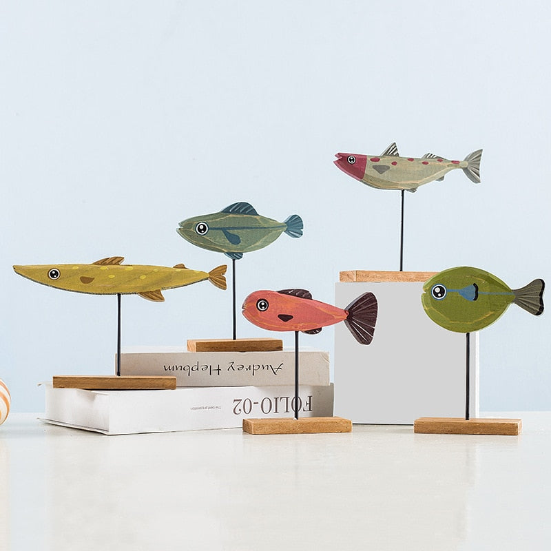 Wooden Fish Desktop Decoration