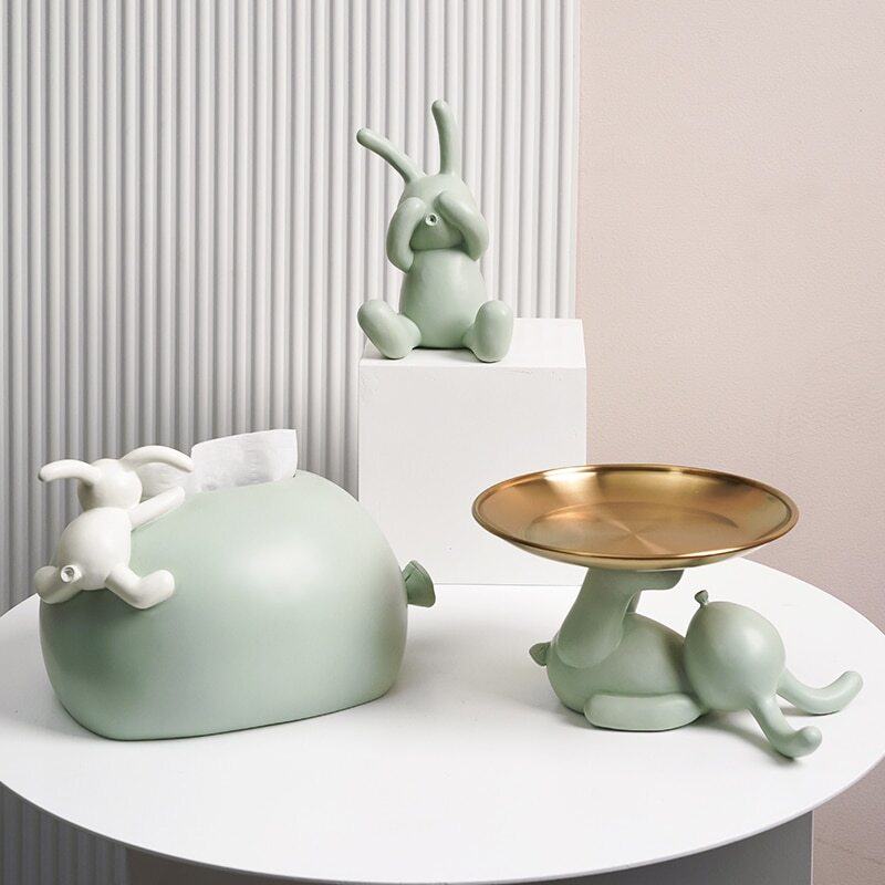 Rabbit Decorative Tray