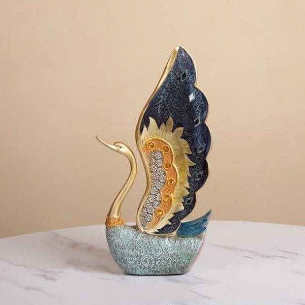 Golden Swan Figurine