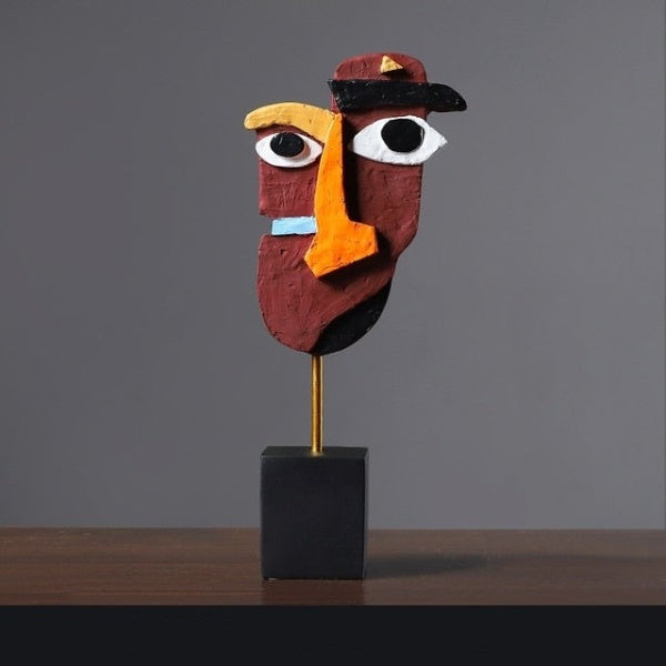 Abstract Face Sculpture