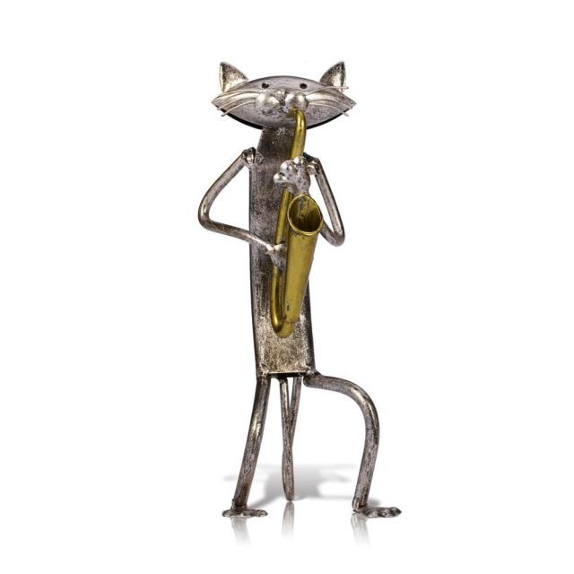 Singing Cat Figurine