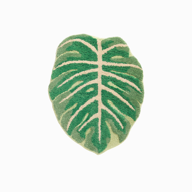 Green Leaf Bathroom Mat