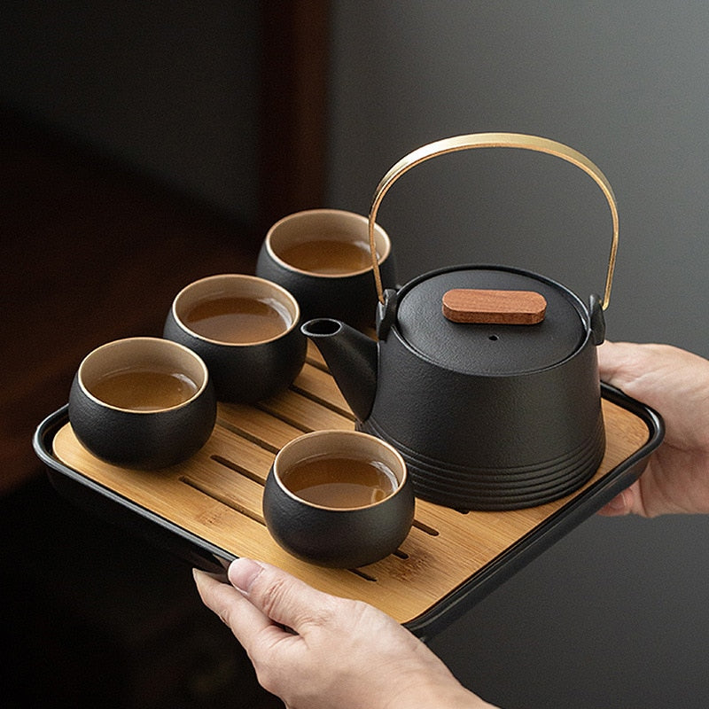 Pottery Teapot Set