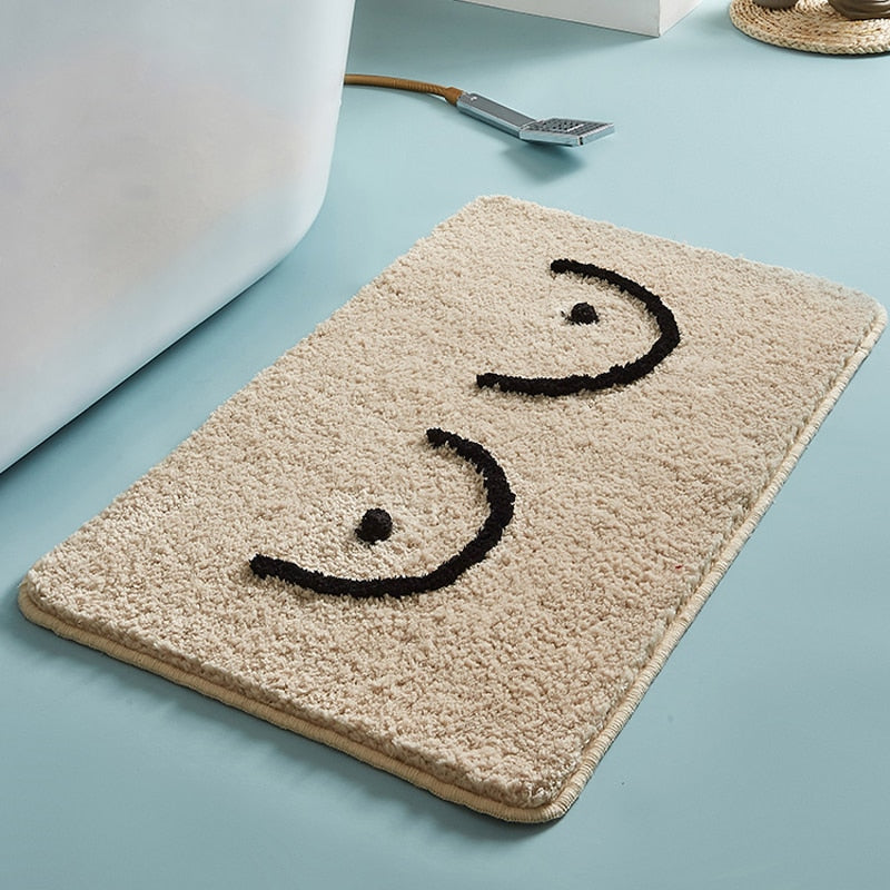 Playful Fluffy Bath Mat