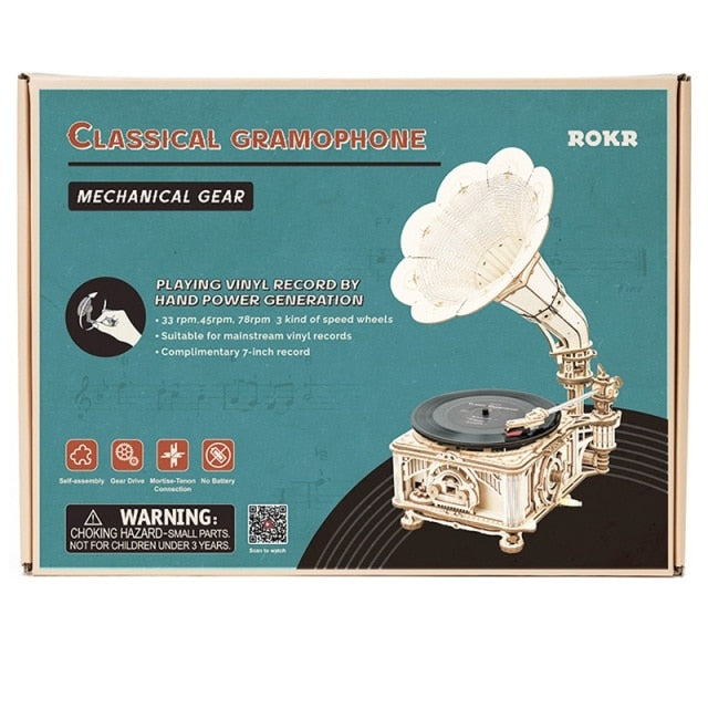 Robotime Classical Gramophone DIY Kit