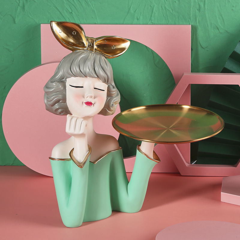 Nordic Bubble Girl Decorative Storage Tray