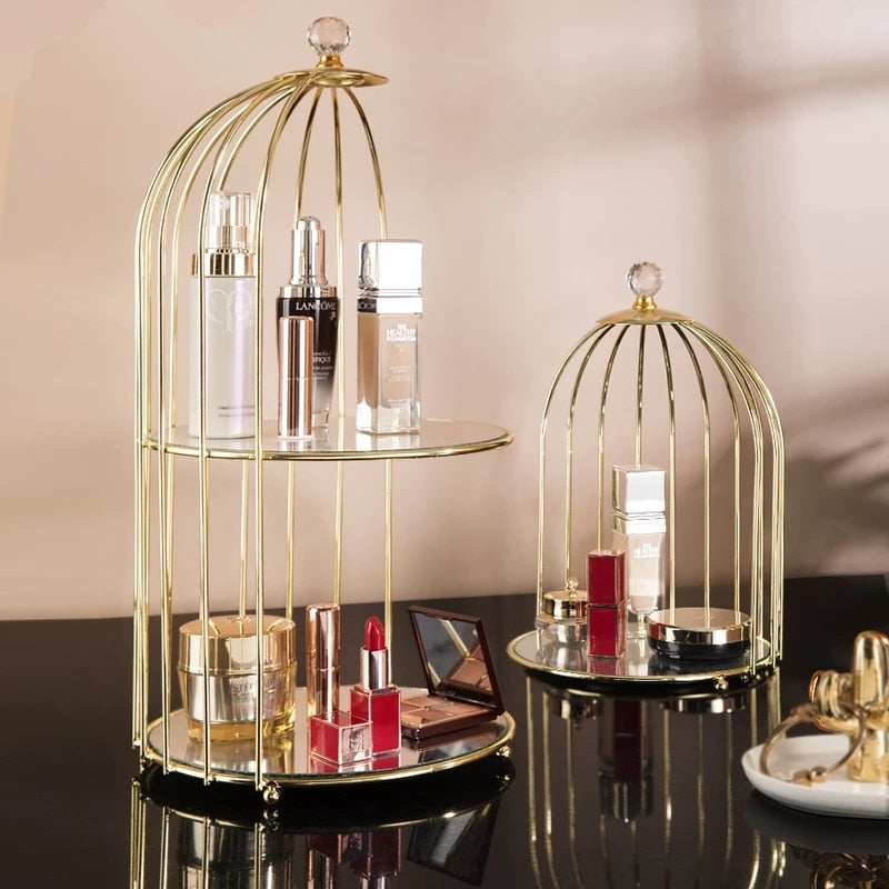 Bird Cage Make Up Organizer