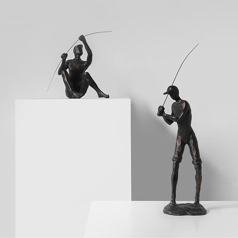 Creative Fisherman Figurine