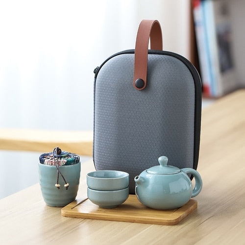 Solid Color Ceramic Teapot Set