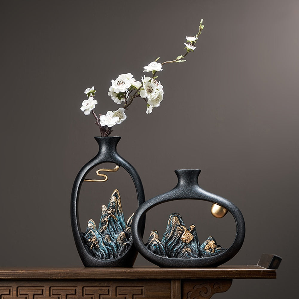 Zen Oriental Flower Vase