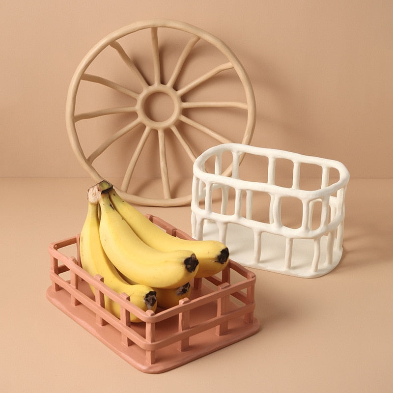 Nordic Resin Fruit Basket